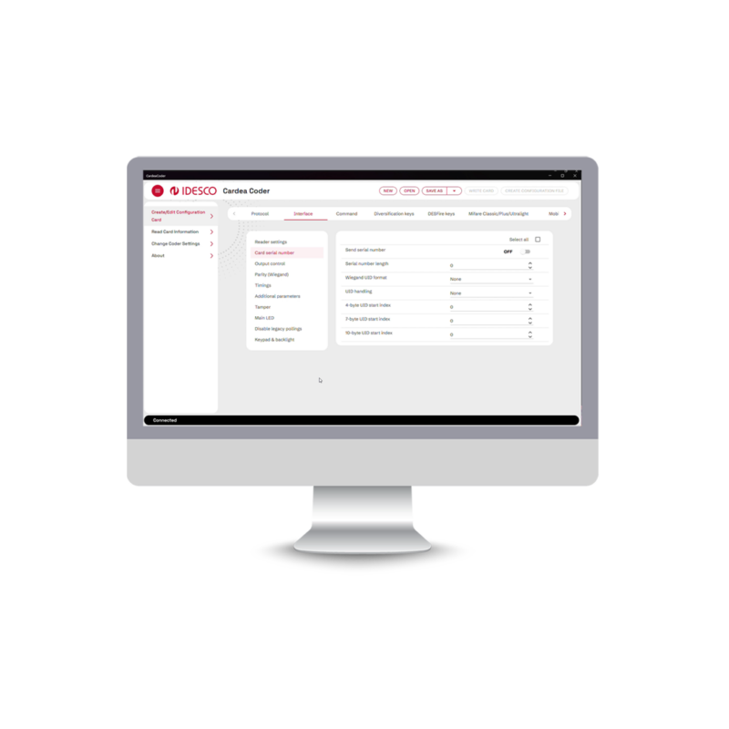 Cardea Coder user interface
