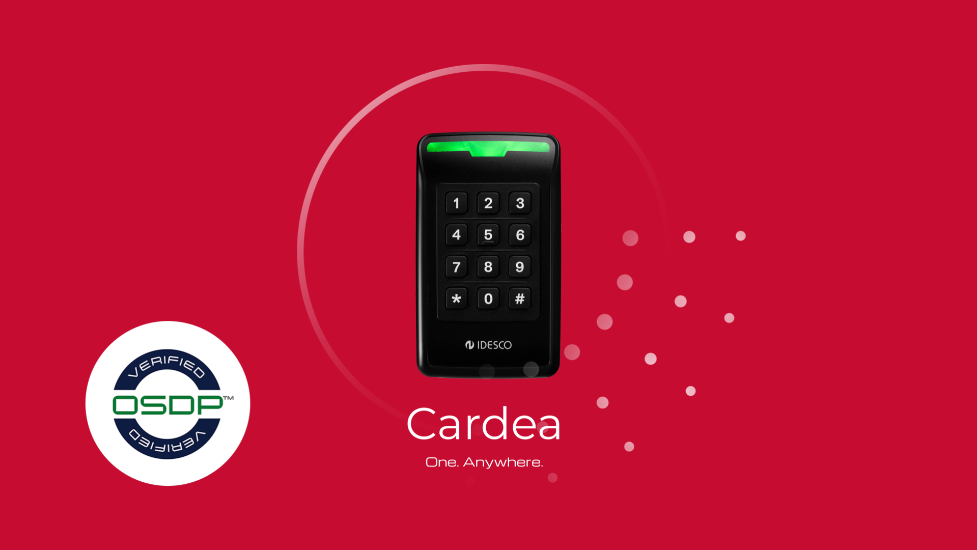 Idesco Cardea is the first OSDPv2 verified Transparent Mode reader ever